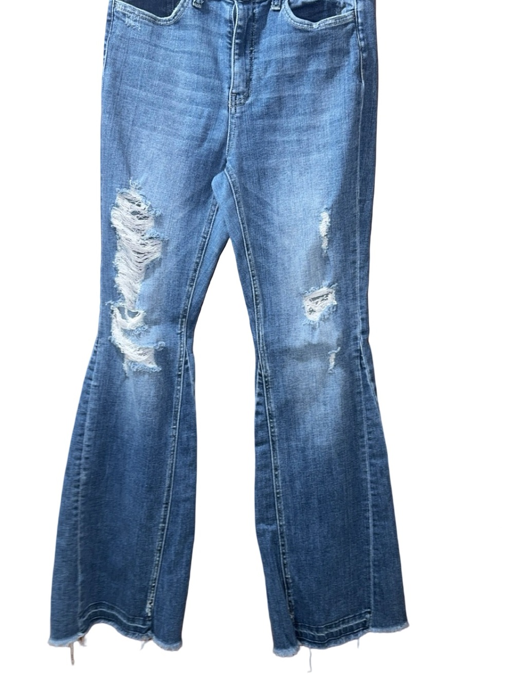 Flying Monkey Distressed Flare Women's Jeans